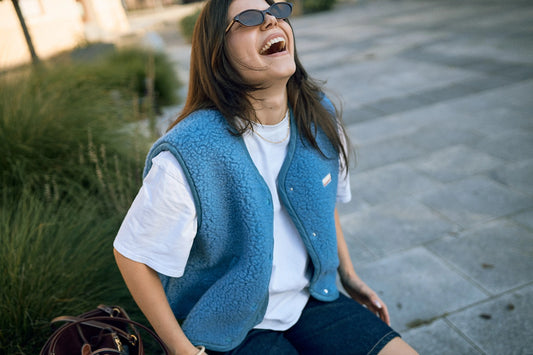 Merino Vest - Ice Blue