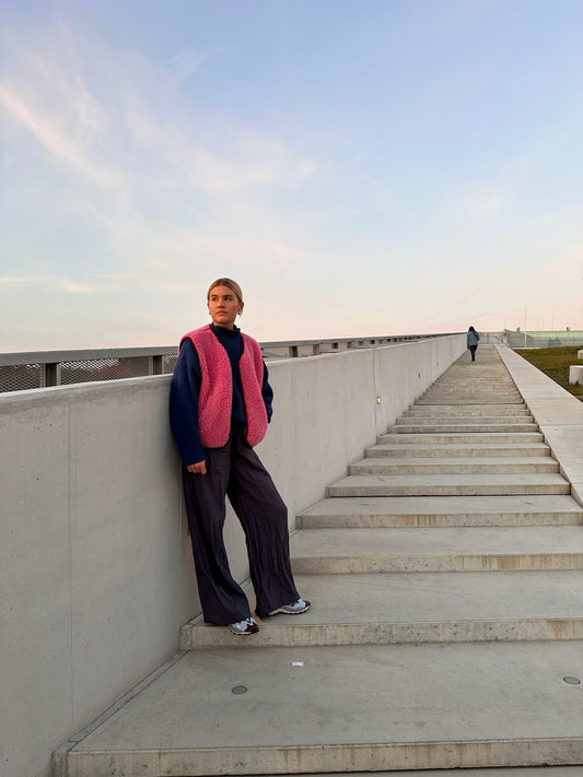 Merino Vest - Dusty Pink