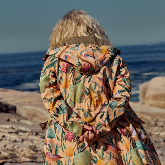 Softshell Parka - Birds Yellow