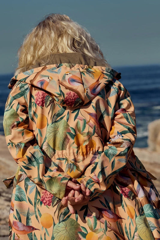 Softshell Coat - Birds Yellow