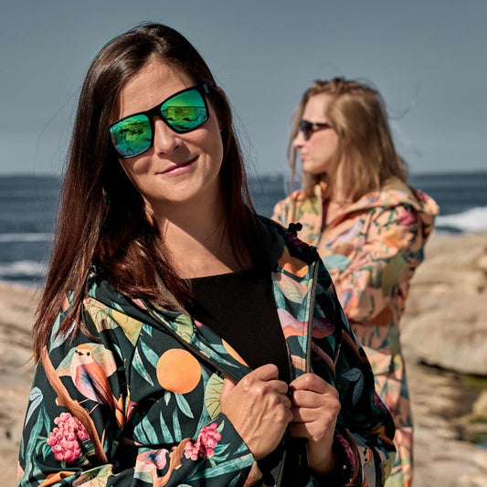 Softshell Parka - Birds Green