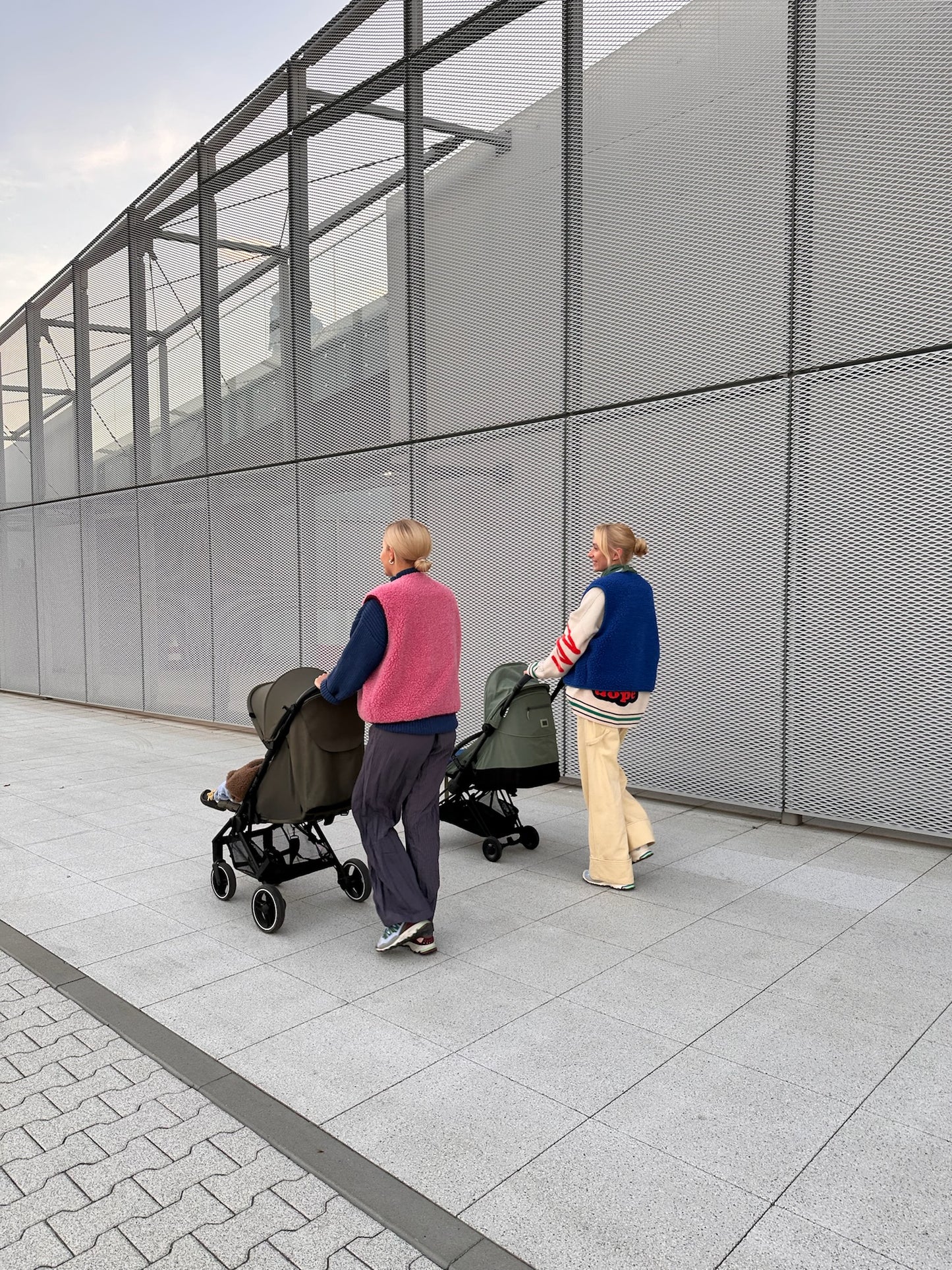 Gilet en mérinos - Rose poudré