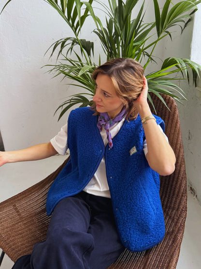 Merino Vest - Cobalt