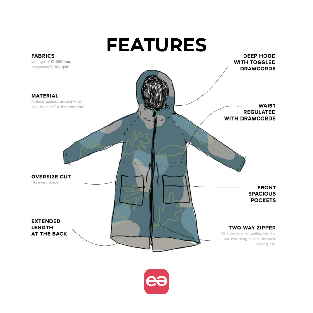 Parka Softshell - Vert Oiseaux