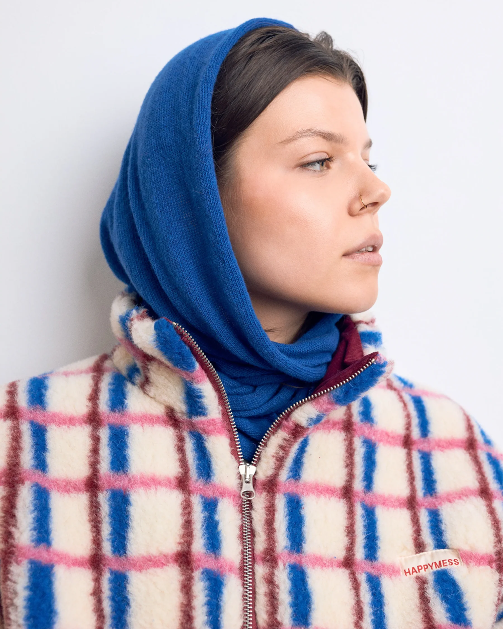 Merino Jacket - Pink & Cobalt