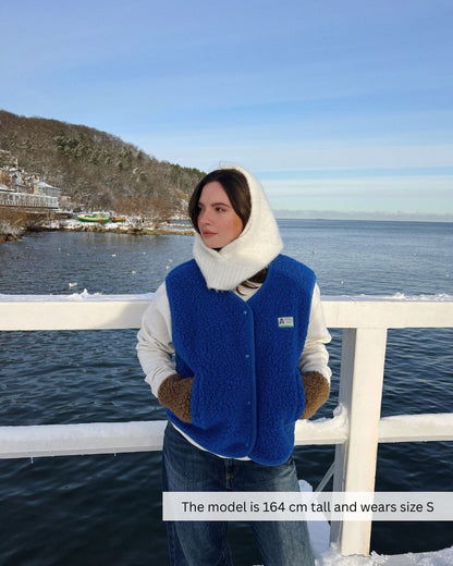 Merino Vest - Cobalt