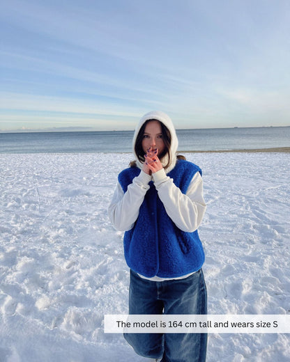 Merino Vest - Cobalt