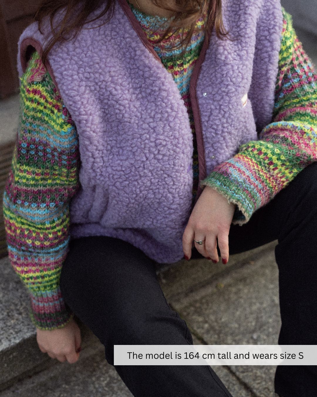 Merino Vest - Lilac Cloud