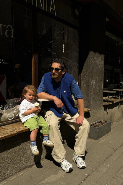 Merino Vest - Cobalt