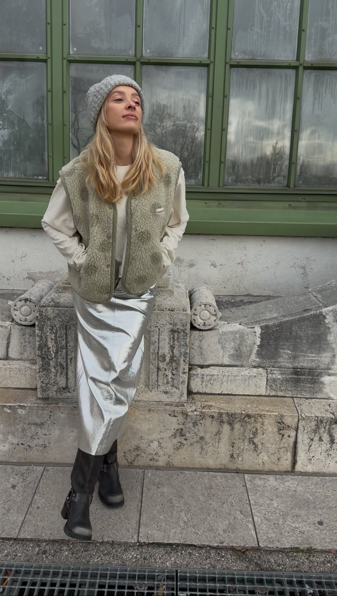 Merino Vest - Polka Dots