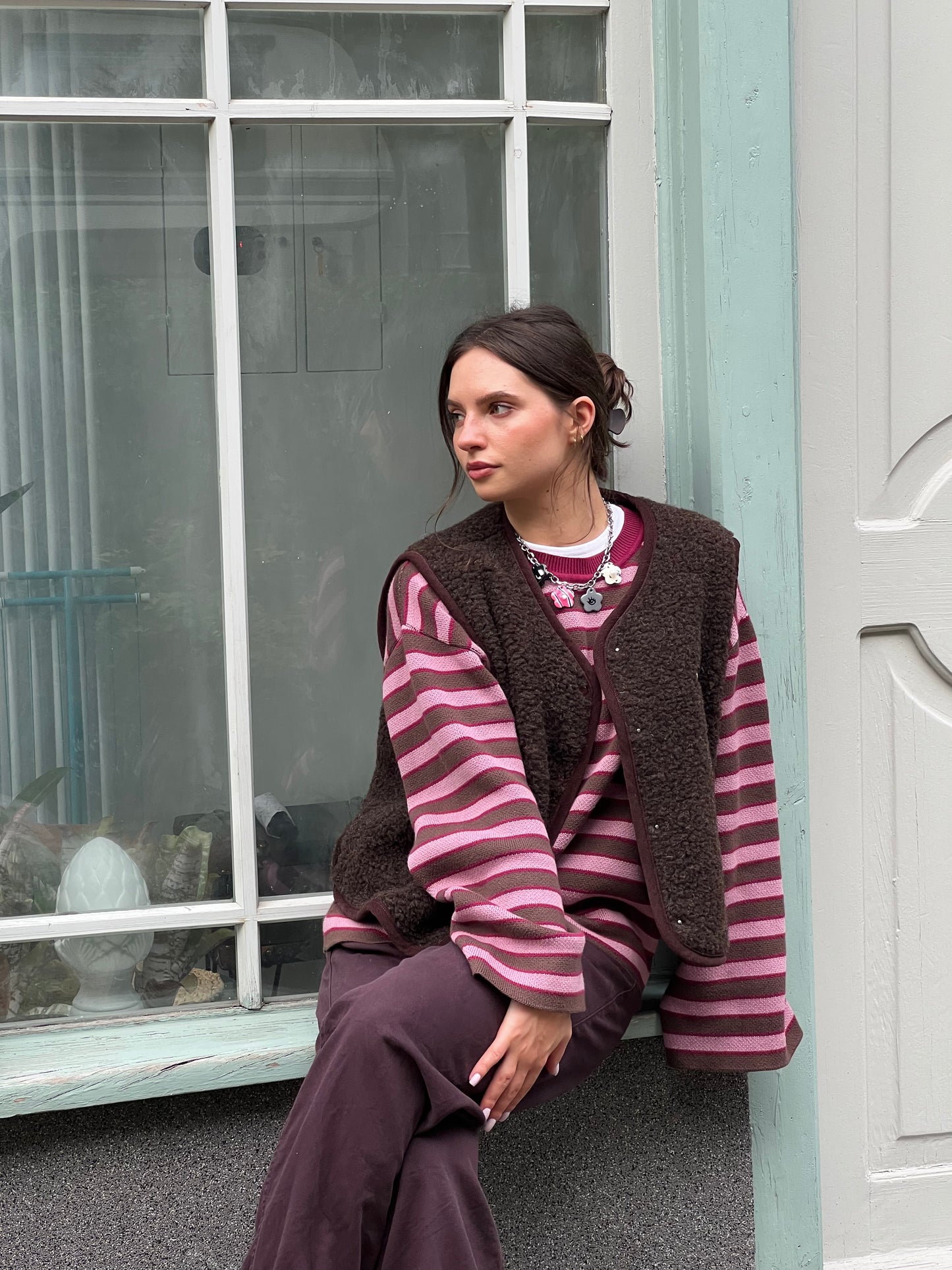 Merino Vest - Chocolate Brown