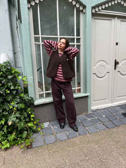 Merino Vest - Chocolate Brown