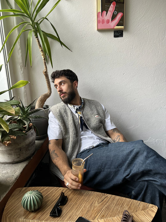 Merino Vest - Stone Grey