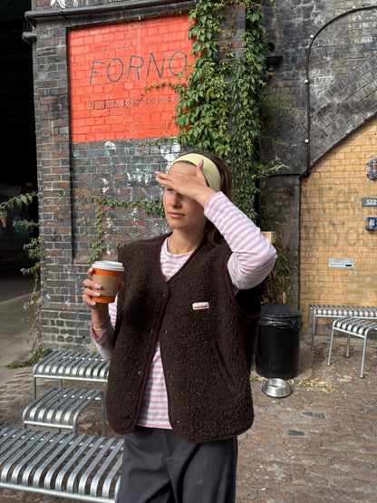 Merino Vest - Chocolate Brown