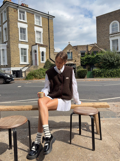 Merino Vest - Chocolate Brown