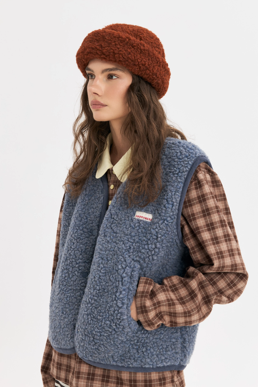 Merino Wool Fleece Vest - Baltic