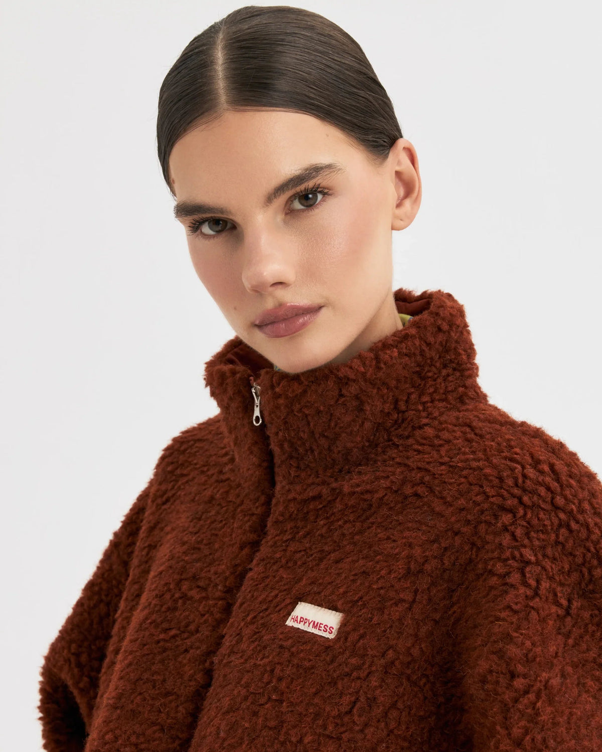 Merino Wool Fleece Jacket - Clay
