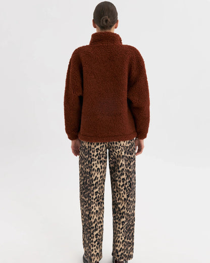 Merino Wool Fleece Jacket - Clay