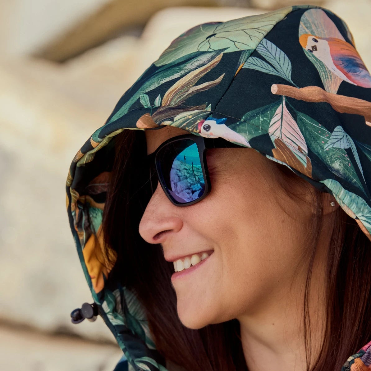 Parka Softshell - Vert Oiseaux