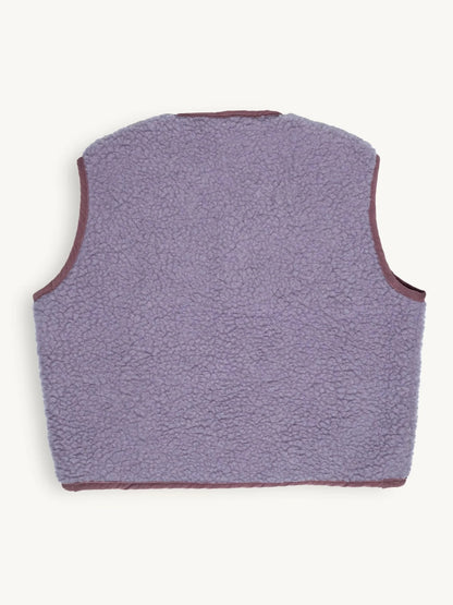 Merino Vest - Lilac Cloud