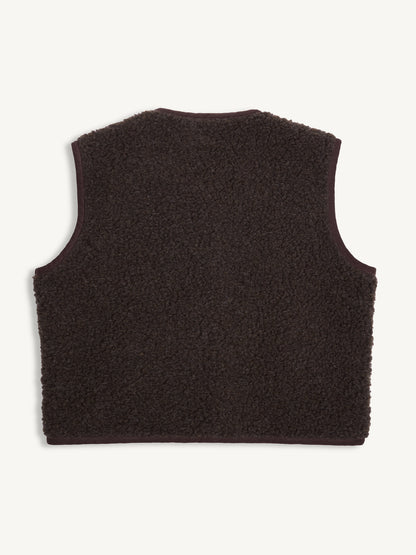 Merino Vest - Chocolate Brown
