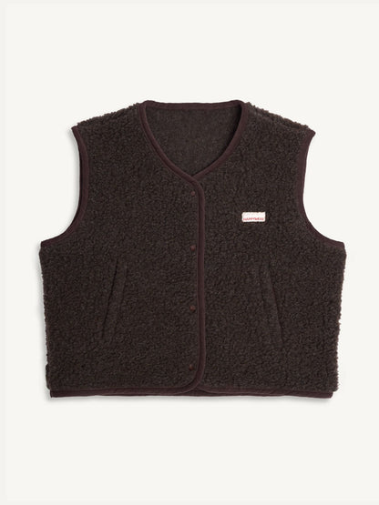Merino Vest - Chocolate Brown