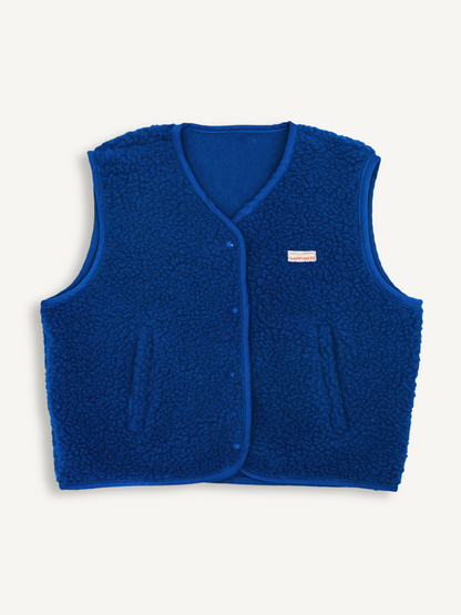 Merino Vest - Cobalt