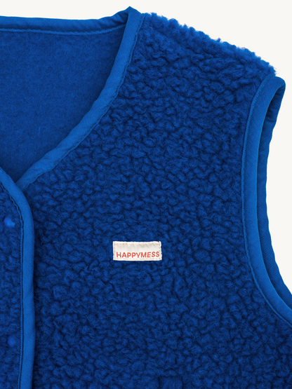 Merino Vest - Cobalt