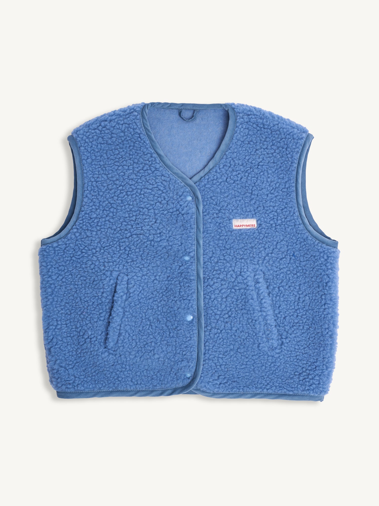 Women's blue merino wool vest by Mewomee, soft natural merino wool vest for layering