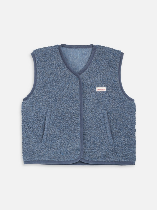 Merino Wool Fleece Vest - Baltic