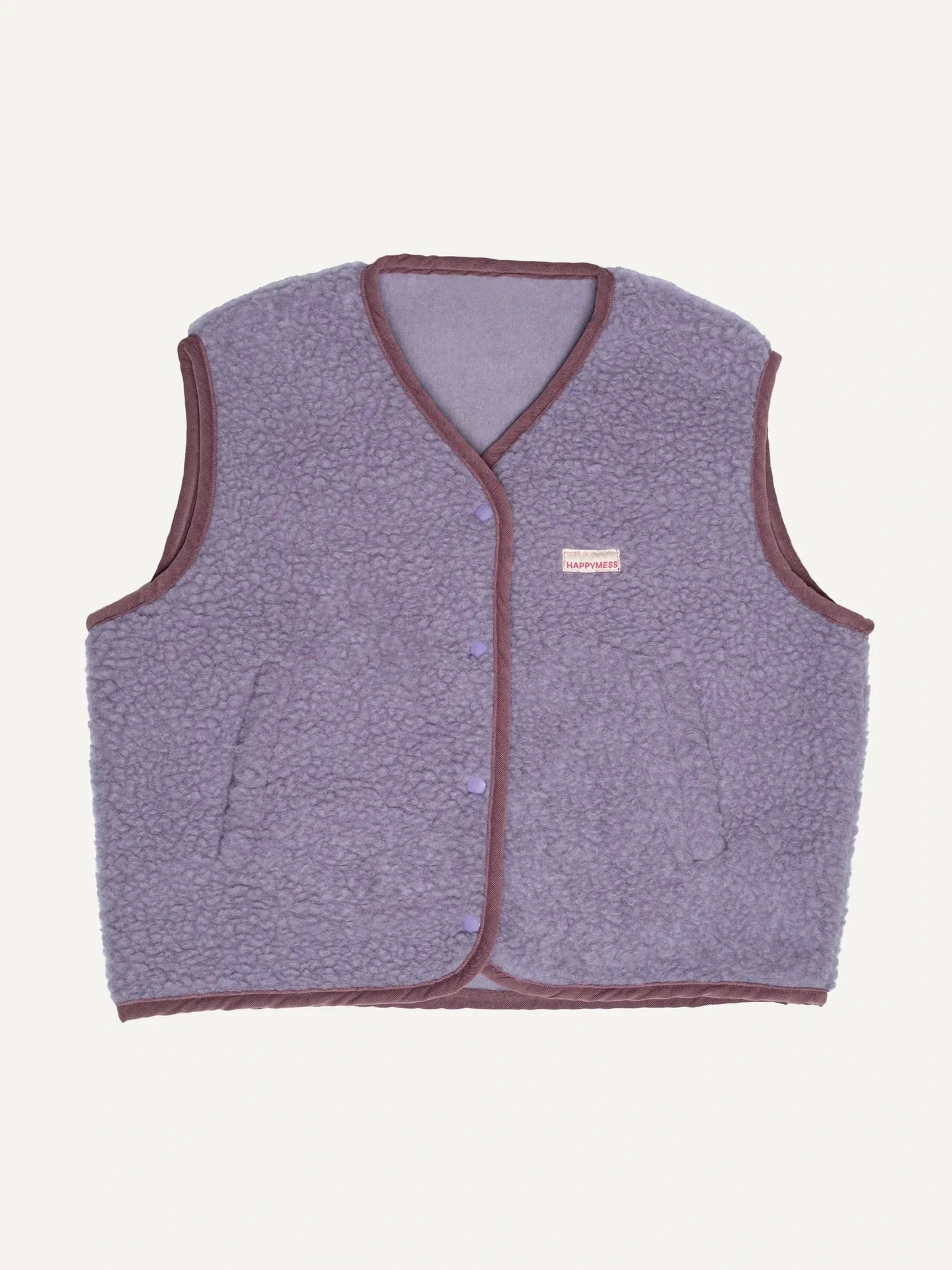 Merino Vest - Lilac Cloud