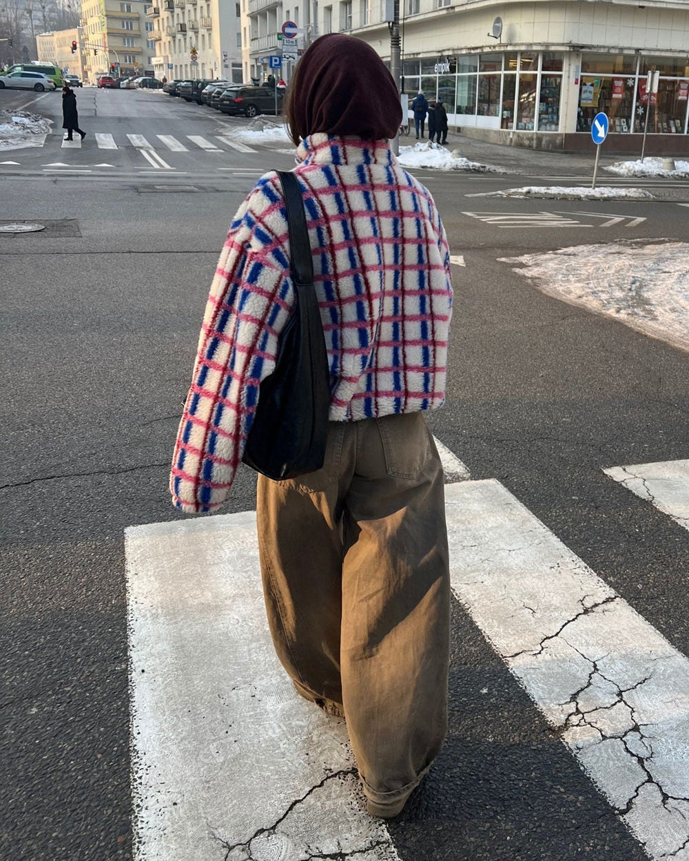 Merino Jacket - Pink & Cobalt