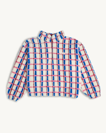 Merino Jacket - Pink & Cobalt