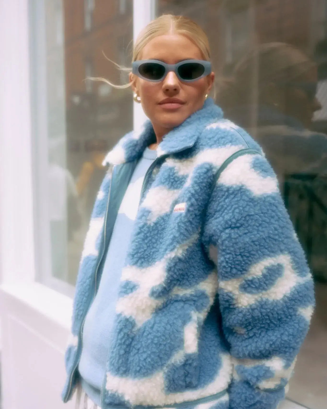 Merino Jacket - Blue Cow