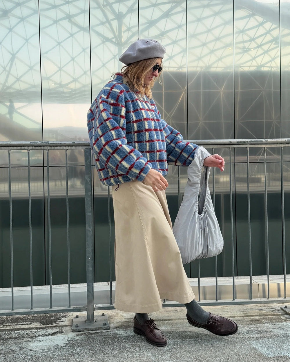 Veste en mérinos - Bleu ombré