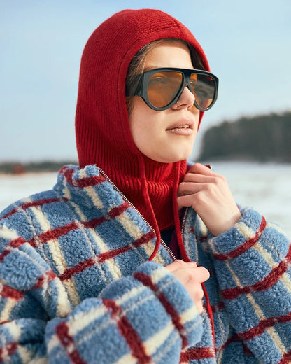 Veste en mérinos - Bleu ombré